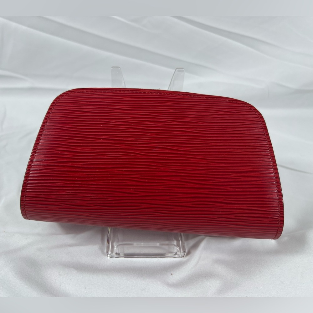 Louis Vuitton Dauphine Red Epi Leather Cosmetic Pouch GM – Made in France - Picture 2 of 8